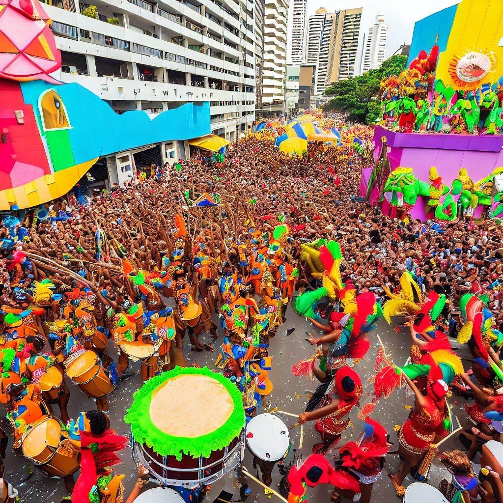 Carnaval do Brasil: uma celebração colorida de música, dança e cultura